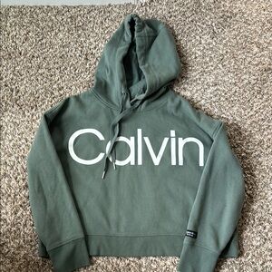 Calvin Klein women’s  Green Hoodie Sweater